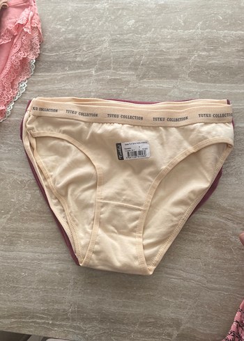 m Beden yeşil Renk Nakışlı Pastel Kadın Külot 4 lü set