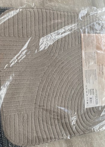 Diğer Dinarsu Kahverengi Baskılı Banyo Paspas takımı