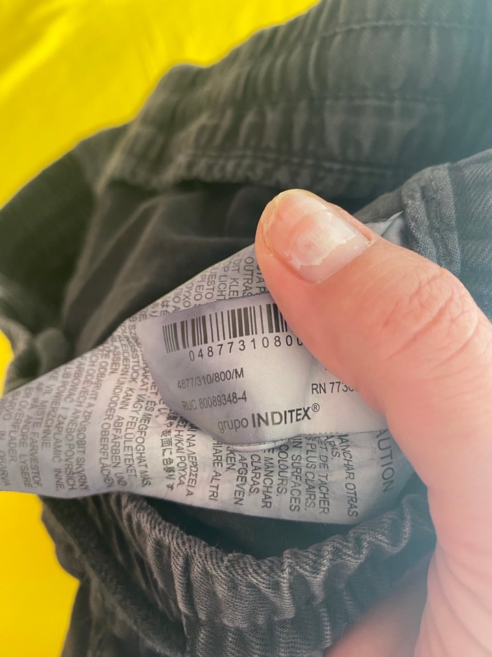 Zara Erkek Siyah Bol Kesim Denim Şort - Görsel 2