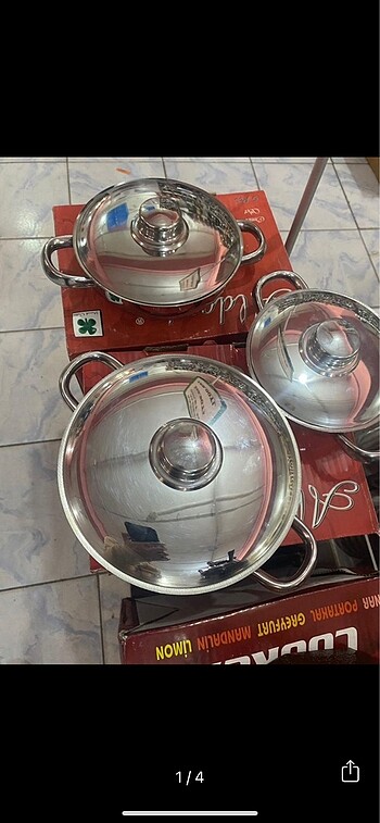 3 lü çelik omlet seti