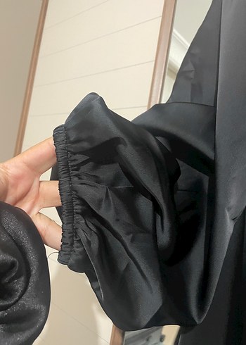 44 Beden Uzun Siyah Gotik Drapeli Kadın Elbise