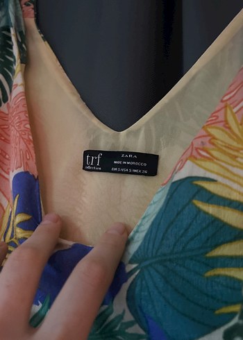 Zara Trf Tropical İpeksi Tulum - Görsel 3