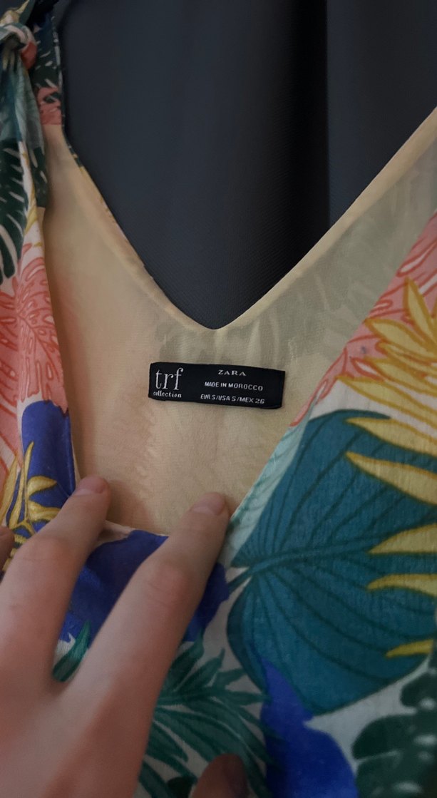 Zara Trf Tropical İpeksi Tulum - Görsel 3