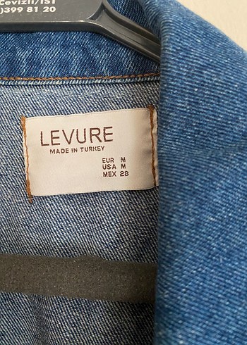 m Beden Düğmeli Mavi Kadın Denim Ceket