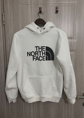 The North Face Beyaz Kapüşonlu Sweatshirt