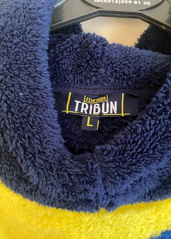 l Beden mavi Renk Fenerbahçe Kadın Lisanslı Peluş Sweatshirt