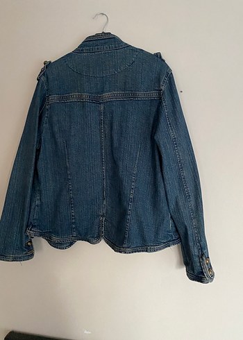 Bershka Düğmeli Mavi Kadın Denim Ceket