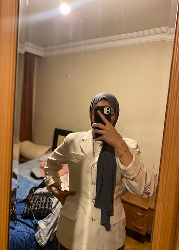 l Beden beyaz Renk Beyaz Kadın Belden oturmalı Blazer Ceket