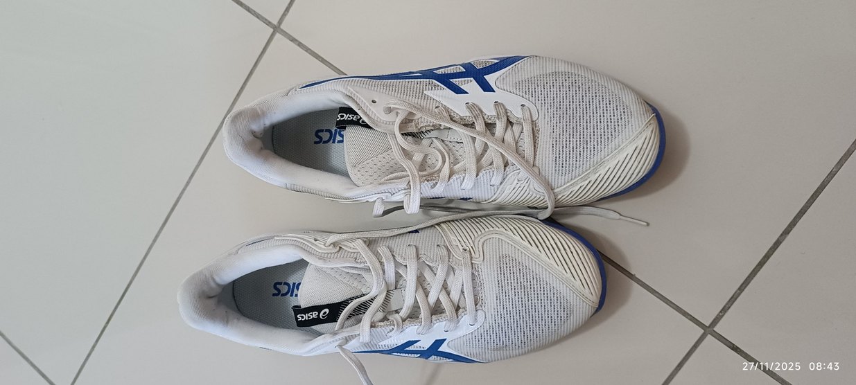 Asics Erkek Beyaz tenis Ayakkabısı - Görsel 2