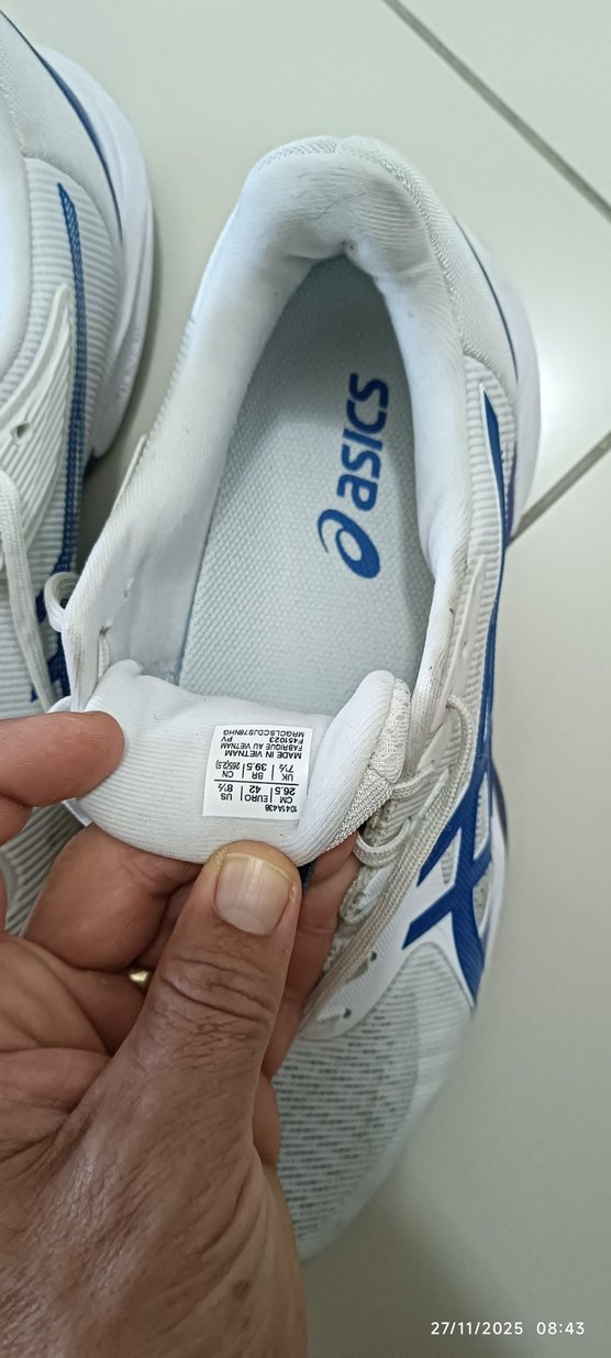 Asics Erkek Beyaz tenis Ayakkabısı - Görsel 4