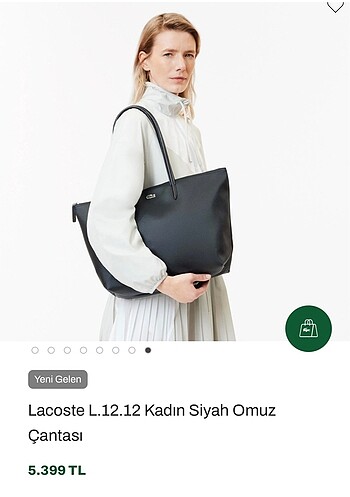 Lacoste L.12.12 Kadın Lacivert Omuz Çantası