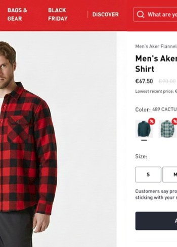 Helly Hansen Kırmızı Siyah Kareli Erkek Gömlek - Görsel 2