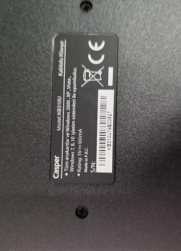 Casper excalibur klavye - Görsel 3