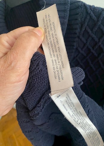 l Beden lacivert Renk Lacivert Örgü Boğazlı Erkek Kazak