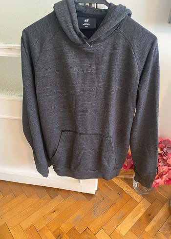 s Beden Erkek Gri Kapüşonlu Sweatshirt