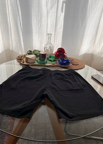 Siyah Rahat Kesim Erkek Şort - Görsel 4