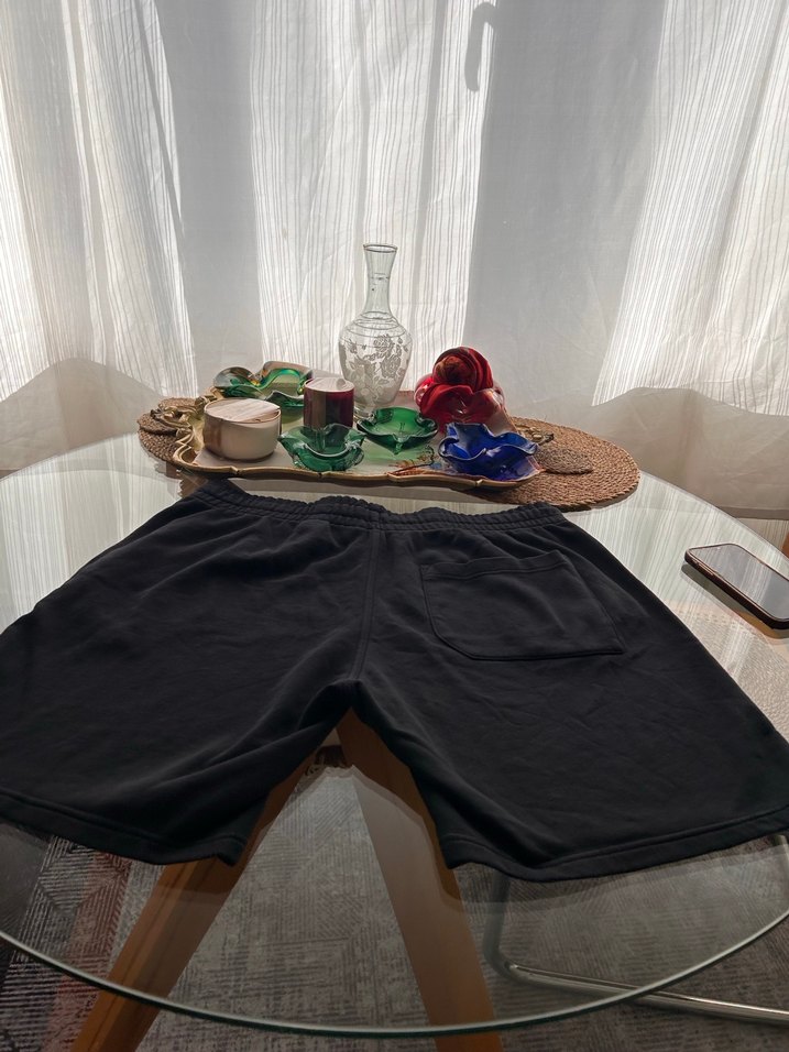 Siyah Rahat Kesim Erkek Şort - Görsel 4