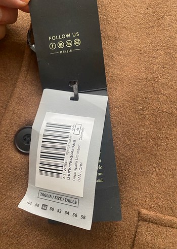 İtalyadan yeni etiketli erkek kaban - Görsel 2