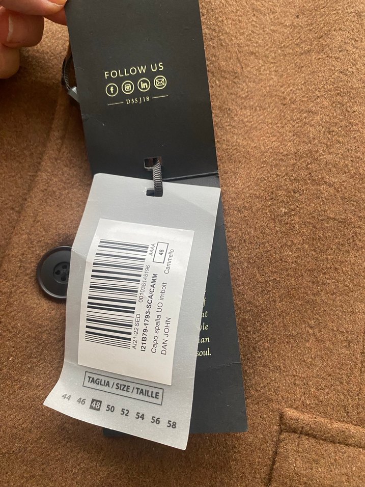 İtalyadan yeni etiketli erkek kaban - Görsel 2