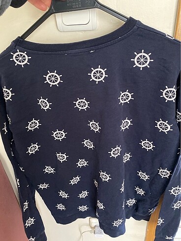 s Beden Pullandbear uzun kollu çıpalı tshirt