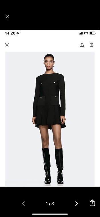 Zara triko elbise