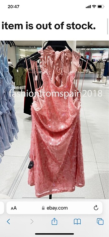 Zara payetli elbise gece elbisesi