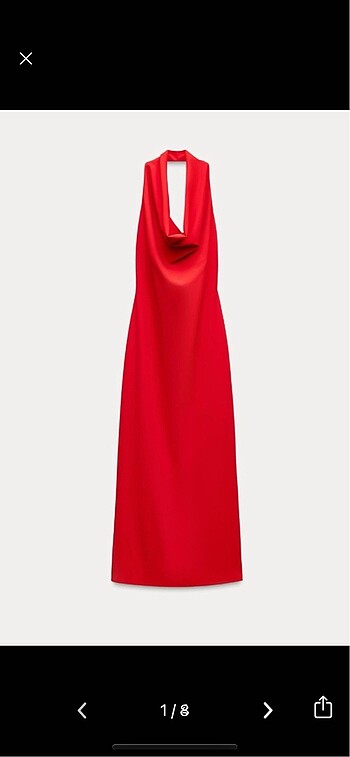 Zara halter yaka elbise