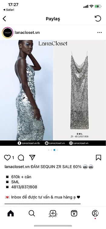 Zara Zara uzun pıtıltılı pullu gece elbisesi