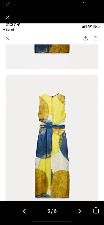 s Beden çeşitli Renk Zara cut out elbise