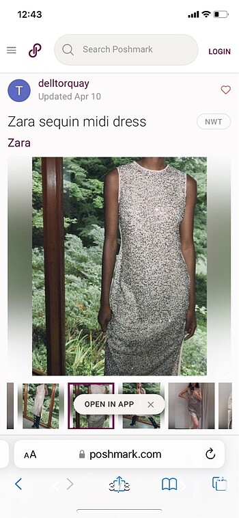Zara Zara pullu bıncuklu elbise