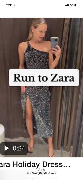 Zara Zara gece elbisesi