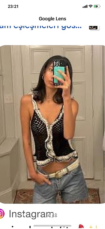 Zara örgü yazlık bluz top