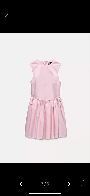 s Beden Zara pembe elbise