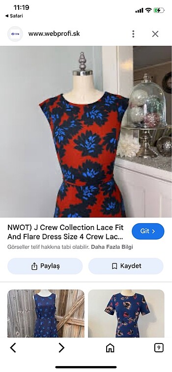 Amerikadan elbise j crew