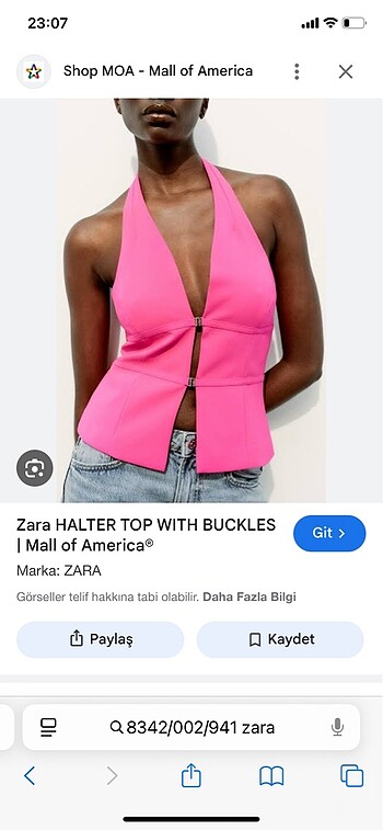 Zara Pembe bluz