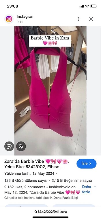 s Beden pembe Renk Zara Pembe bluz