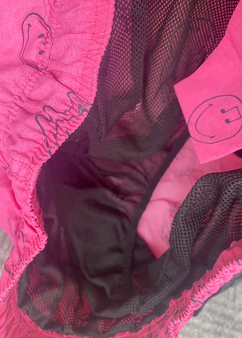 Pembe Bağcıklı Erkek Mini Şort - Görsel 4