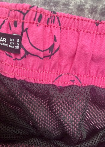 Pembe Bağcıklı Erkek Mini Şort - Görsel 3