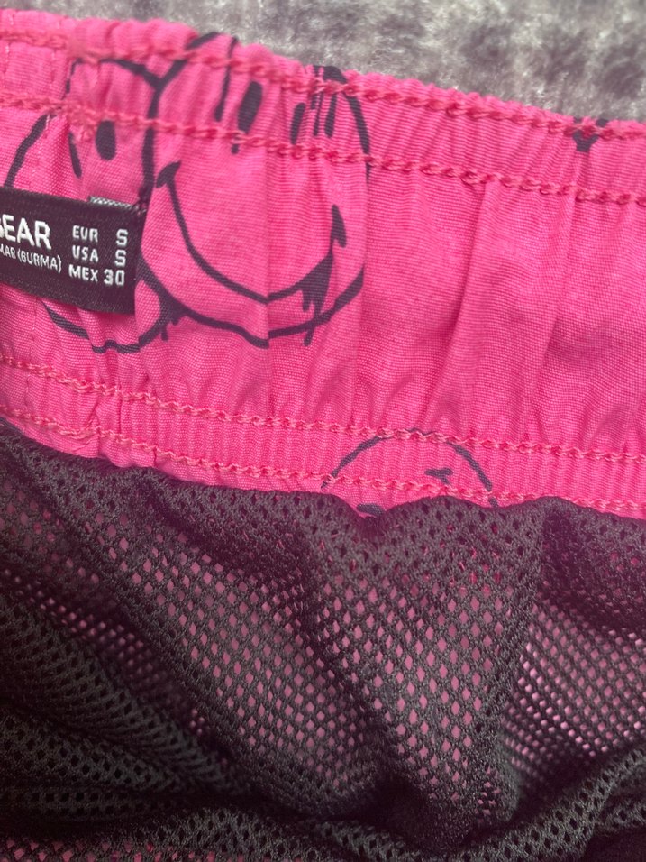 Pembe Bağcıklı Erkek Mini Şort - Görsel 3