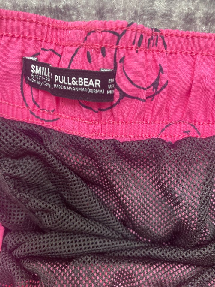 Pembe Bağcıklı Erkek Mini Şort - Görsel 2