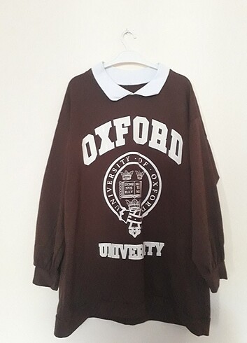 Oxford Yazı Baskılı Sweat