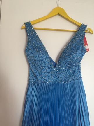Abiye Mavi abiye elbise