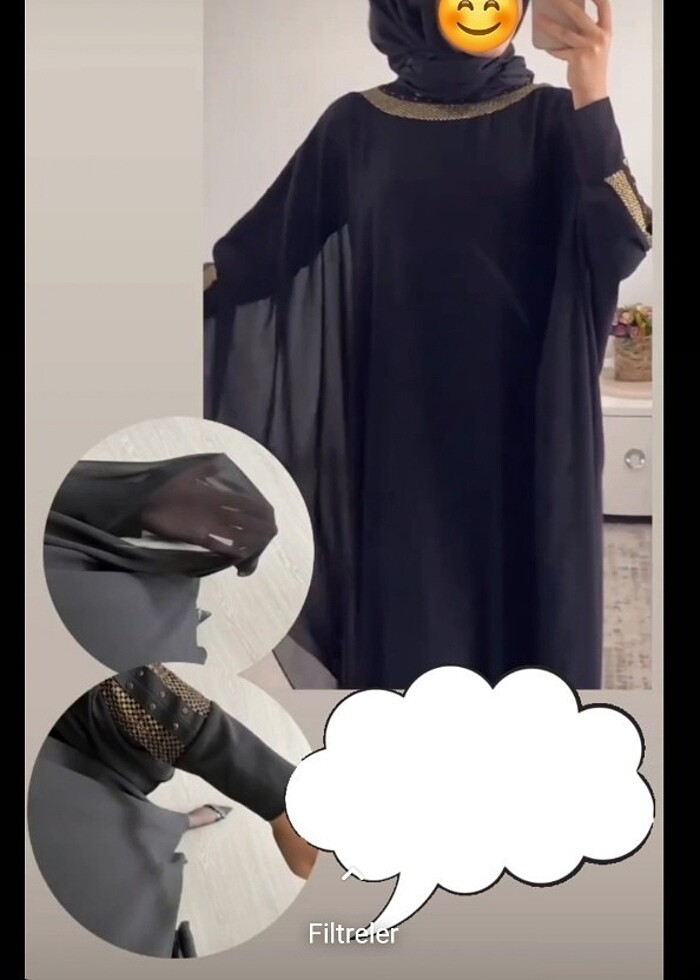 Şifon pelerin - Görsel 2