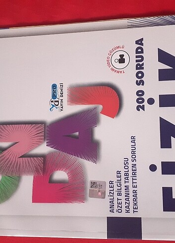 Yayın denizi sondaj tyt fizik soru bankası kamp kitabı