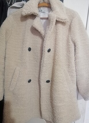 Bej peluş kaban