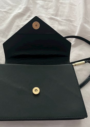 Siyah Deri Kadın Çanta - Görsel 5