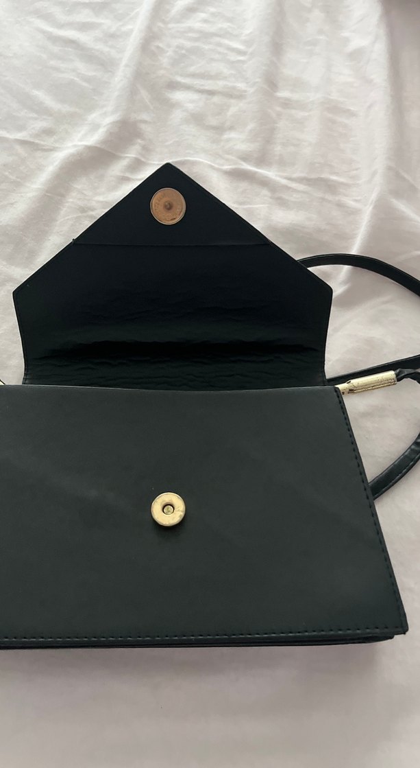 Siyah Deri Kadın Çanta - Görsel 5