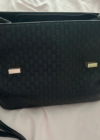 Kilitli Siyah Deri Kadın Çanta - Görsel 6