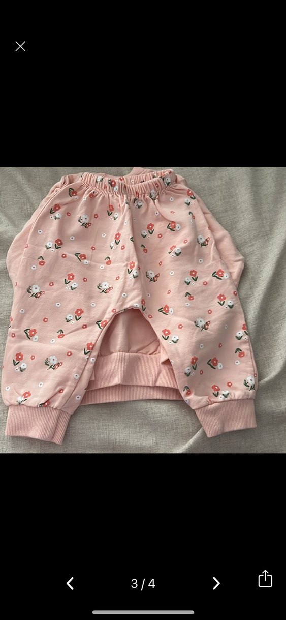 Kız Çocuk Pembe Fırfırlı Sweatshirt takım - Görsel 2