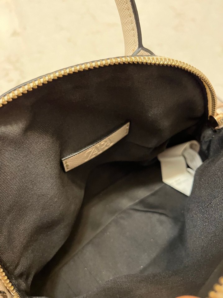 Bej Zincir Detaylı Deri Kadın Çanta - Görsel 3